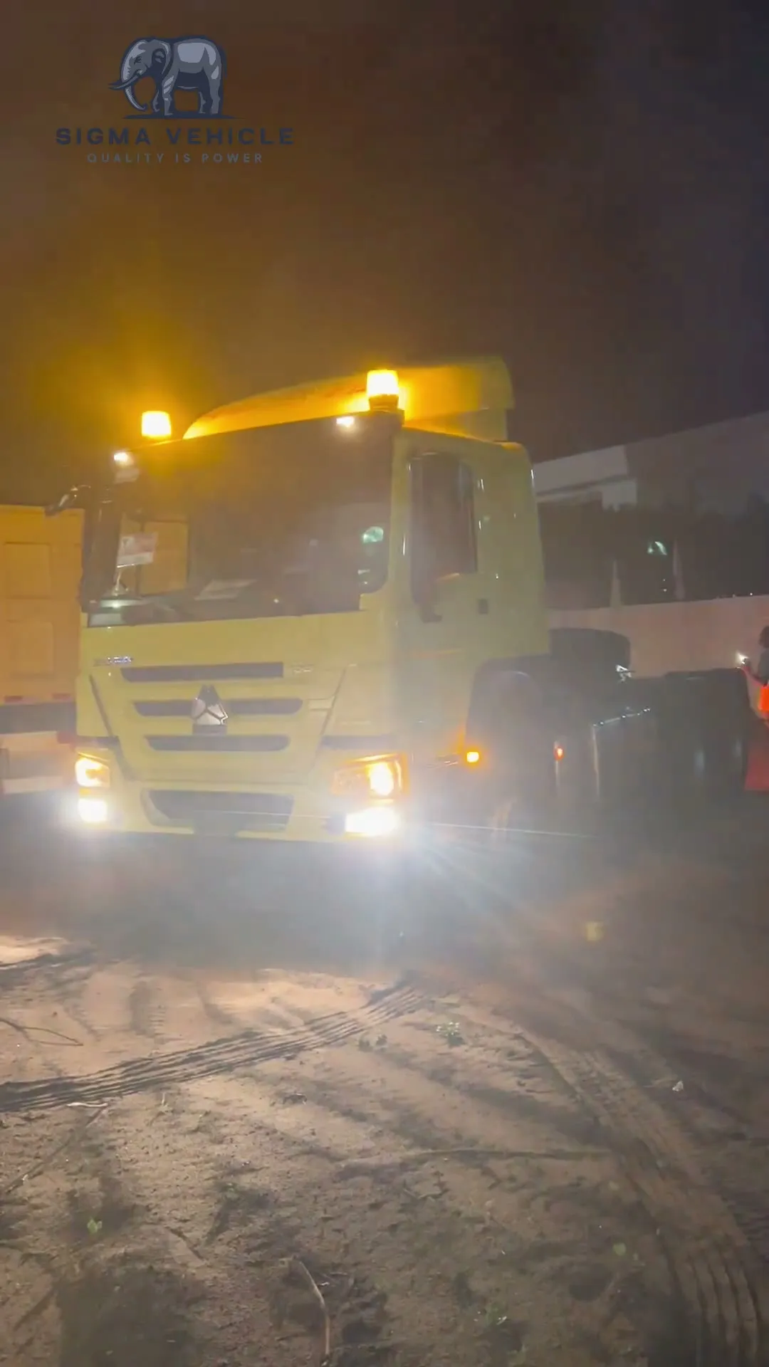 HOWO heavy duty trucks after arrival at the customer site in Tanzania